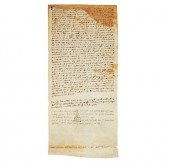 LEGAL DOCUMENT ON VELLUM DATED 1465A