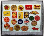 COLLECTION OF 22 TIN TOBACCO TAGSCollection