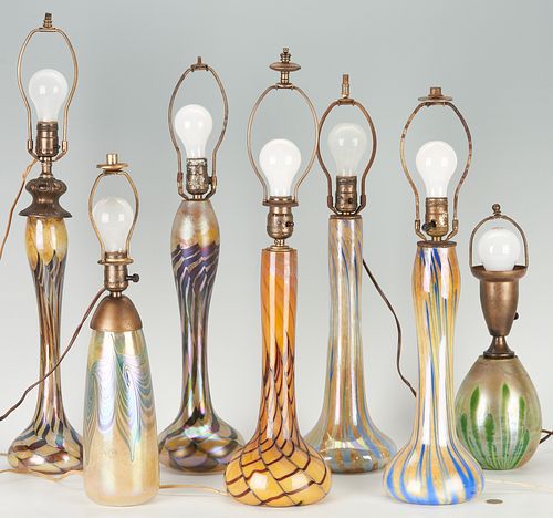 7 STUDIO ART GLASS LAMP BASESGrouping 387025