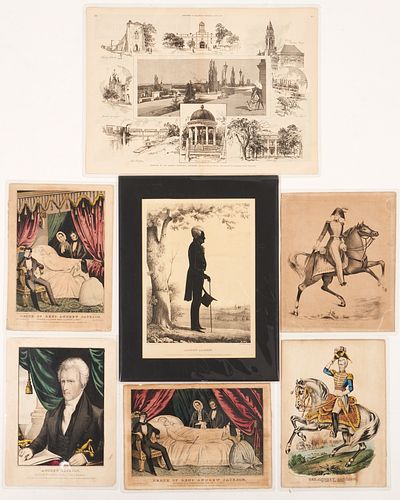 GROUP OF 7 ANDREW JACKSON PRINTS 3870a0