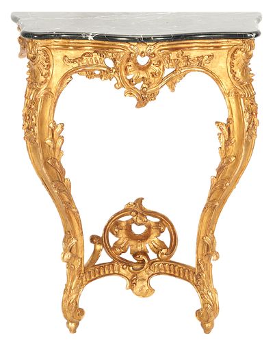 SMALL LOUIS XV STYLE GILTWOOD CONSOLE 3870d3