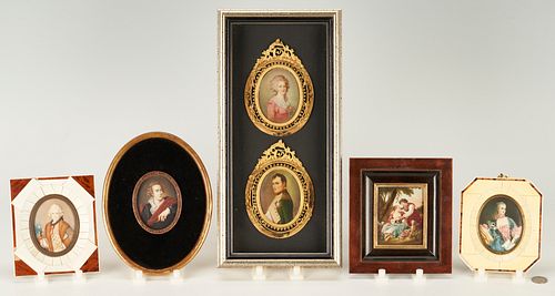 COLLECTION OF 6 FRENCH MINIATURE