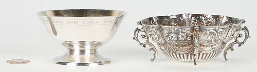 TWO ENGLISH STERLING BOWLS INCL  38711e