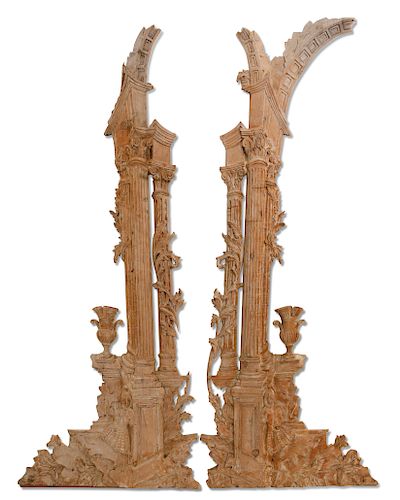 PAIR OF NEOCLASSICAL PINE ARCHITECTURAL 384f48