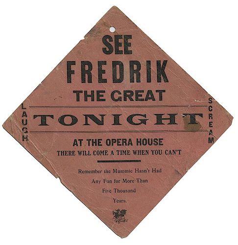 SEE FREDRIK THE GREAT TONIGHT  3854f4
