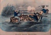 CURRIER & IVES BLACK DUCK SHOOTING