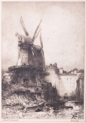 HEDLEY FITTON DRYPOINT ETCHINGHedley