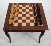 LEVENGER, TURKEY - CHESS TABLE AND PIECESContemporary