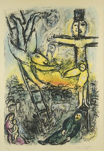 MARC CHAGALL LITHOGRAPH JACOB S 388813