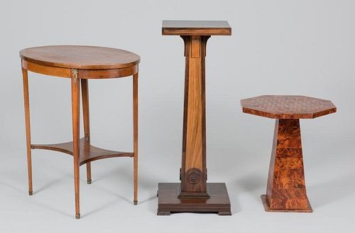 THREE DECORATIVE TABLES STANDS1st 388870