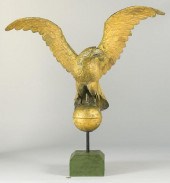 EAGLE WEATHERVANE W BALL AND GREEN 3888d8