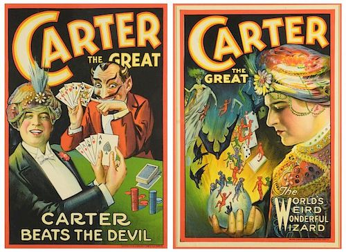 2 FRAMED MAGIC POSTERS CARTER 3889a2