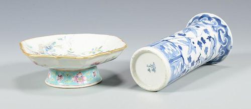 3 CHINESE PORCELAIN ITEMS1st item  388b11
