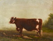 19TH C. PORTRAIT OF A PRIZE COW, DEVON
