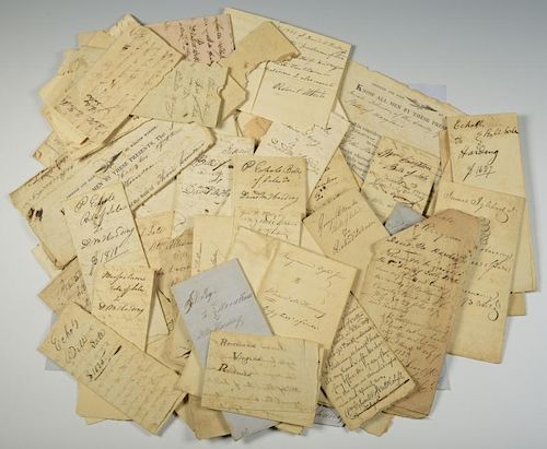 SLAVE ARCHIVE INCL. 68 BILLS OF