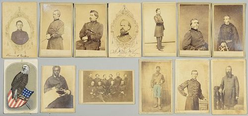 GROUP OF 13 CIVIL WAR RELATED CDV 388c74