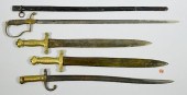4 EUROPEAN SWORDS AND BAYONETFour (4)