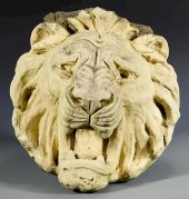 TERRA COTTA LION HEAD FROM HERMITAGE