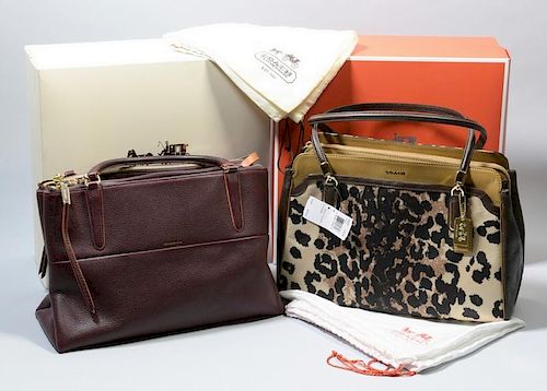 2 COACH PURSES INCL ONE NEW WITH 38908a