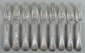 TIFFANY LAP OVER EDGE SILVER FORKS,