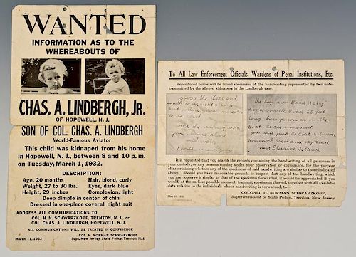 LINDBERGH BABY KIDNAPPERS POSTER 3892fe
