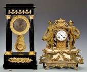 2 19TH CENTURY FRENCH MANTLE CLOCKS1st