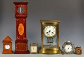 GROUPING OF ASSORTED TABLE CLOCKS, 5
