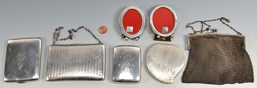7 MISC SILVER ITEMS INCL PURSES  389488