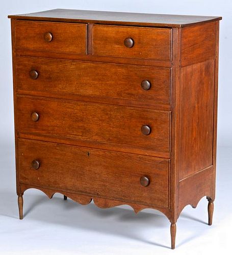 EAST TN WALNUT CHEST OF DRAWERS  389764