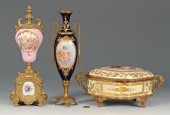 3 CONTINENTAL PAINTED PORCELAINS3 3898f8