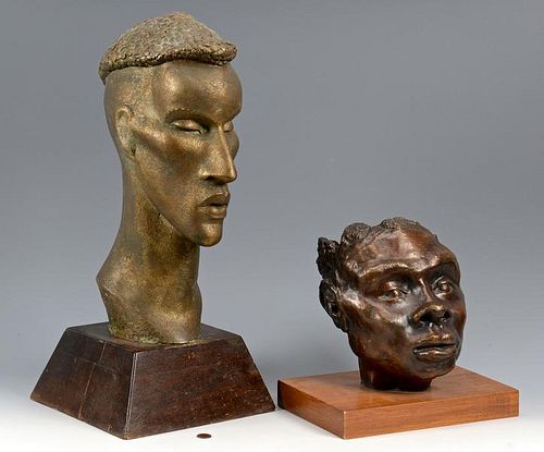 AFRICAN AMERICAN BUST AND MASK1st 389a20