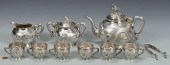 CHINESE EXPORT SILVER TEA SET, 10 PCSChinese