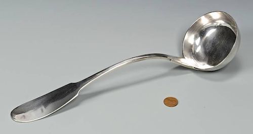 NEW ORLEANS COIN SILVER LADLE,
