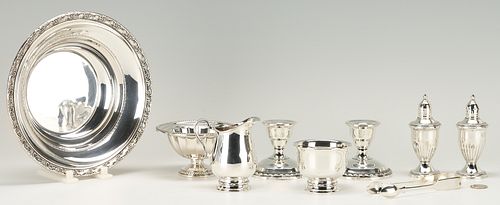 9 STERLING ITEMS MOSTLY HOLLOWWARE  387576