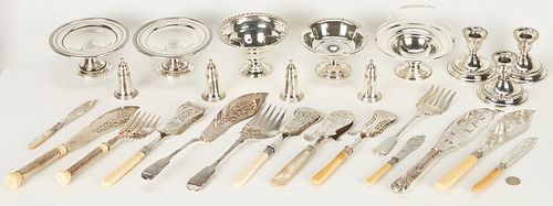 ASSORTED WEIGHTED STERLING SILVERPLATE 387578