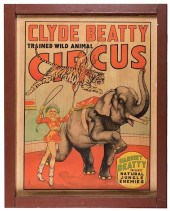 CLYDE BEATTY TRAINED WILD ANIMAL CIRCUS.