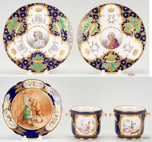 5 PCS SEVRES OR SEVRES STYLE FRENCH 387935