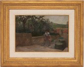 SMALL FRANK CRAIG O/B PAINTING, LETTER