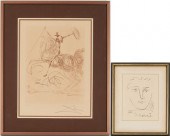 DALI SIGNED ETCHING, DON QUIXOTE OR