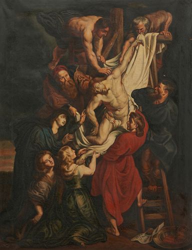 AFTER RUBENS O C PAINTING DESCENT 387b82