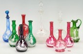 11 MARY GREGORY GLASS ITEMS, INCL. BARBER