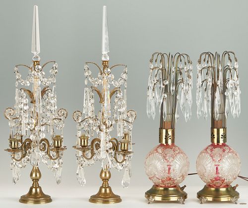 HOLLYWOOD REGENCY LAMPS AND BACCARAT 387c82