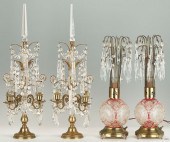 HOLLYWOOD REGENCY LAMPS AND BACCARAT