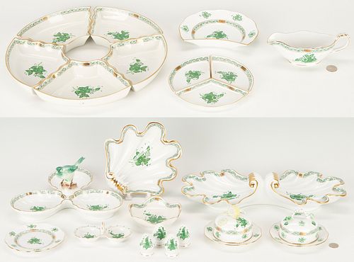 22 PCS HEREND CHINESE BOUQUET 387e11