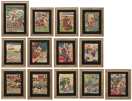 COLLECTION OF 13 JAPANESE WOODBLOCK 387e4c