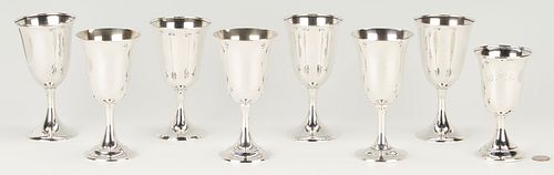 8 ASSORTED STERLING SILVER GOBLETS  387e94