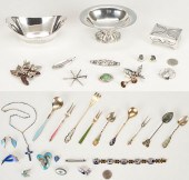 30 STERLING SILVER ITEMS, INCL. DANISH
