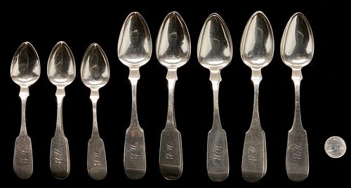 16 MISSISSIPPI COIN SILVER SPOONS  387f6d