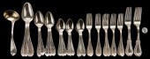 37 PCS COIN & STERLING SILVER FLATWARE,