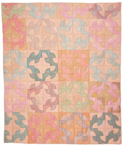 DOUBLE SIDED SILK SATIN QUILT  388058